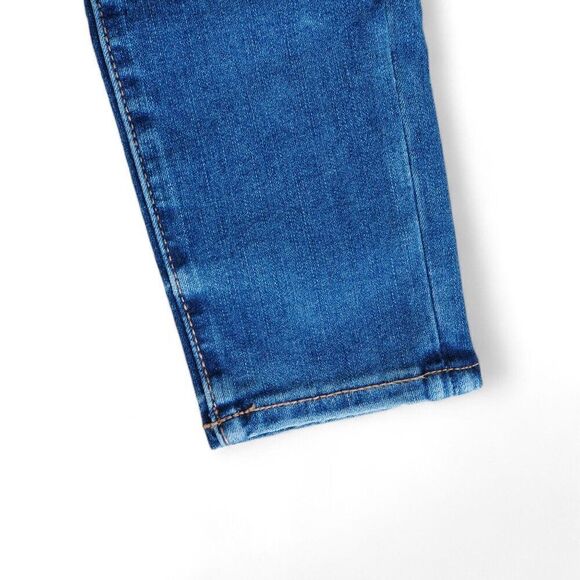 American Eagle Hi- Rise Jegging Crop Distressed Medium Wash Junior 00 - Picture 9 of 12